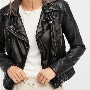 Free People Leather Jacket